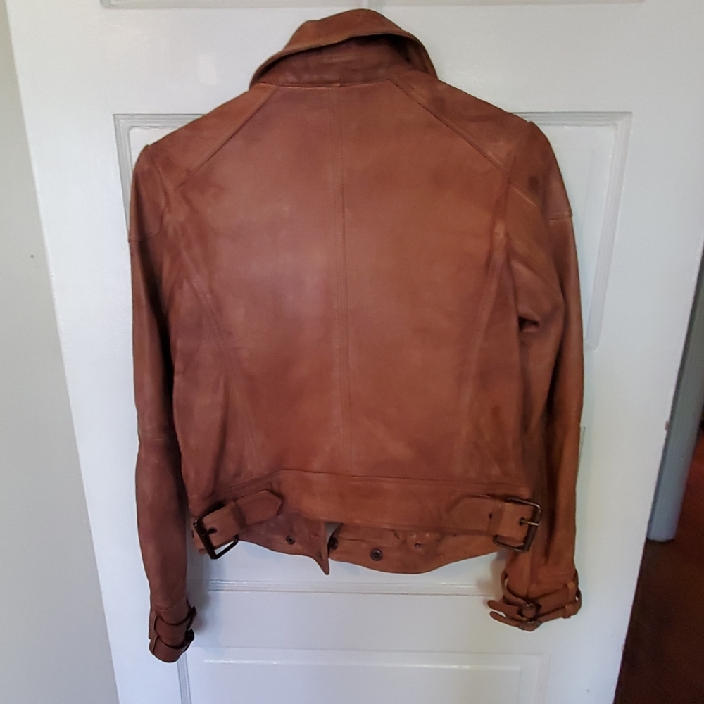 NEW Free People Avis Lamb Leather Moto Jacket Z52-4 - Picture 7 of 7